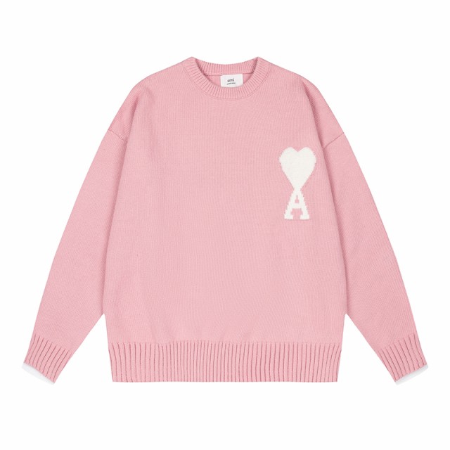 AMI PARIS アミパリ セーター ニット ハートロゴ クルーネック ニット ...